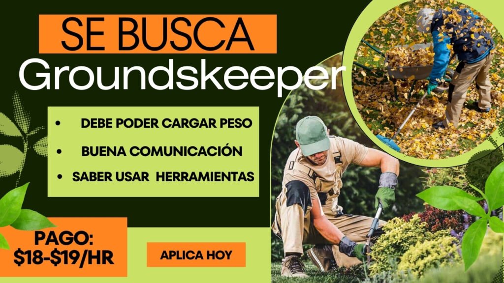 SE BUSCA GROUNDSKEEPER