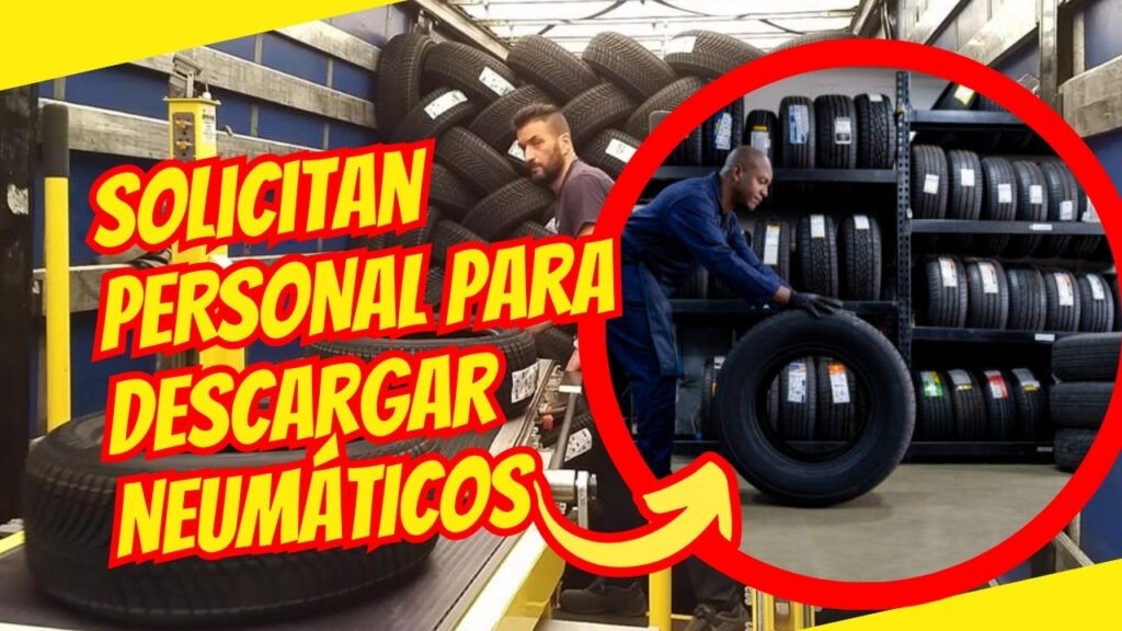 solicitan personal para descargar neumaticos